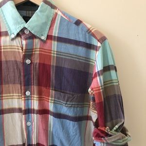 Men’s J.Crew Slim Indian madras shirt